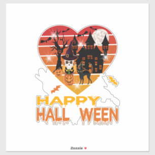 Sticker Halloween It Haunted Me Day and Night