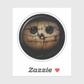 Sticker Halloween Jack déplaisant -o-lanterne (Feuille)