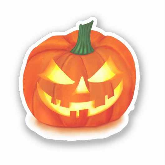 Sticker Halloween Jack-O-Lantern (Recto)