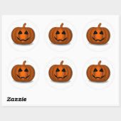 Sticker Halloween Jack o' Lantern (Feuille)