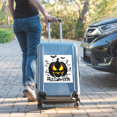 Sticker Halloween Jack-o-lanterne et chauves-souris (Valise Insitu)