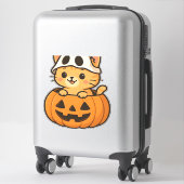Sticker Halloween Kitty à l'intérieur d'un T-shirt classiq (Sur valise)
