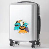 Sticker Halloween/Monstre/Octobre/Automne (Sur valise)