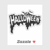 Sticker Halloween noir (Feuille)