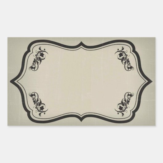 Sticker Halloween noir Étiquette (Devant)