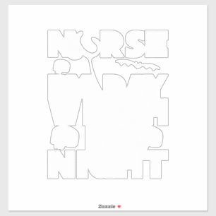 Sticker Halloween Nurse By Day Witch By Nights