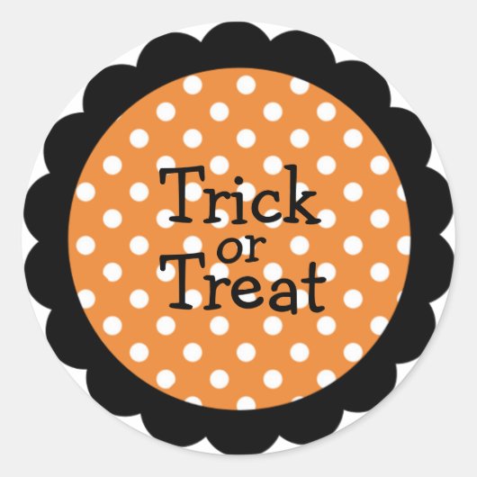 Sticker Halloween ou Treat - Personnalisable (Devant)