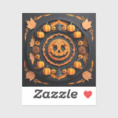 Sticker Halloween Papercuat Mandala (Feuille)