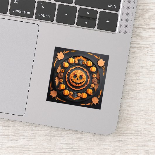 Sticker Halloween Papercuat Mandala (Détail)