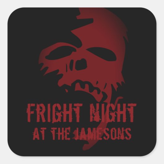 Sticker Halloween Party Favoriser la peur crâne ro (Devant)