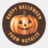 Sticker Halloween personnalisé (Devant)