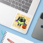 Sticker Halloween Pickle | Vacances (Ordinateur portable avec iPhone)