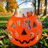 Sticker Halloween Roller Patinage Jack-o-lanterns