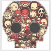 Sticker Halloween sanglant (Feuille)
