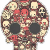 Sticker Halloween sanglant (Devant)