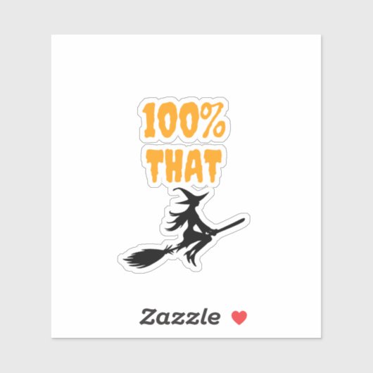 Sticker Halloween sorcière (Feuille)