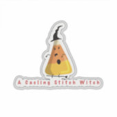 Sticker Halloween sorcière Candy maïs (Devant)