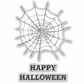 Sticker Halloween Spider Web et les yeux (Devant)