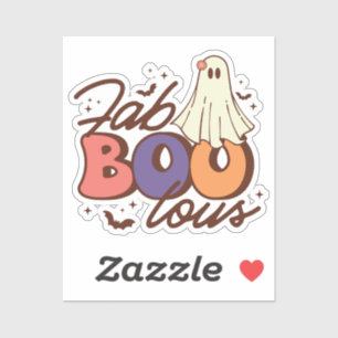 Sticker Halloween Super Fab-Boo-Lous