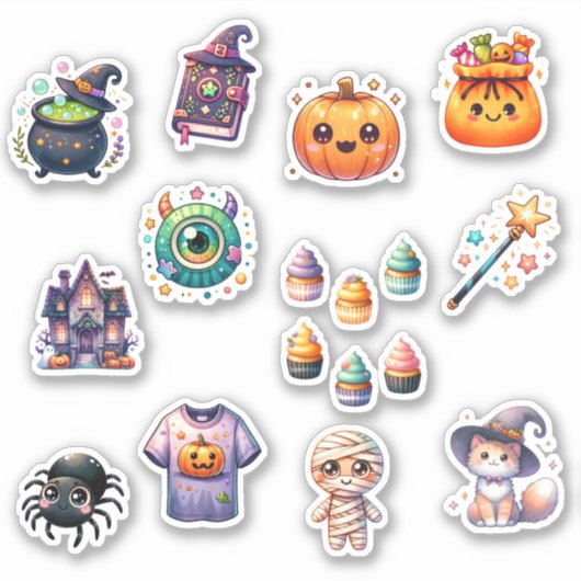 Sticker Halloween super mignonne (Devant)