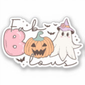 Sticker Halloween Super rétro-fab-boo-lous (Recto)