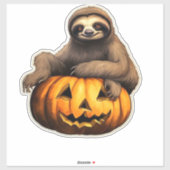 Sticker Halloween sur le thème de la fente T-shirt surdime (Feuille)