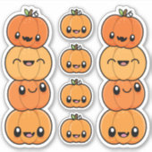 Sticker Halloween Traite les Citrouilles (Devant)