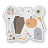 Sticker Halloween Trick ou Treat (Devant)