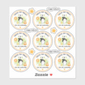 Sticker Halloween Tricoter Ou Nom De Traitement Ghost Kiss (Feuille)