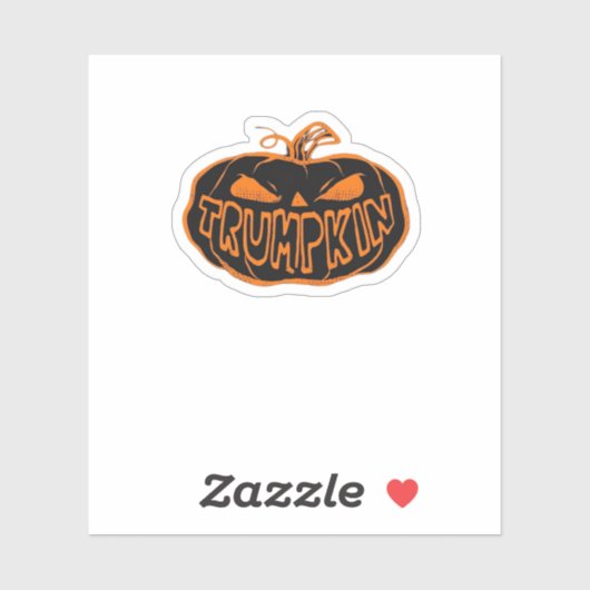 Sticker Halloween Trumpkin (Feuille)