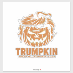 Sticker Halloween Trumpkin Rendre Halloween Grande Encore