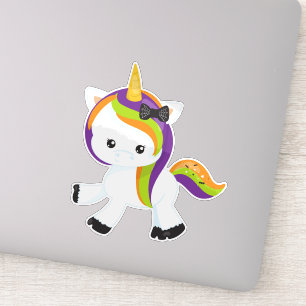 Sticker Halloween Unicorn, Cute Unicorn, Magic Unicorn