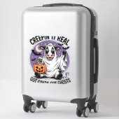Sticker Halloween � vache à Creepin (Sur valise)