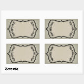 Sticker Halloween vierge Étiquette avec crânes (Feuille)