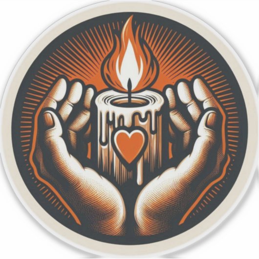 Sticker Halloween vintage (Devant)