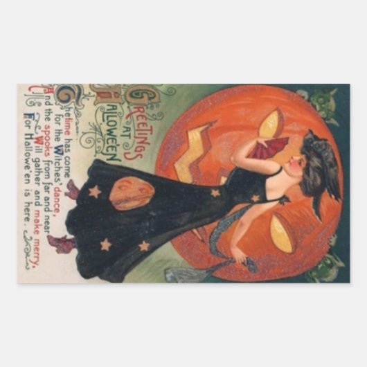 Sticker Halloween vintage (Devant)
