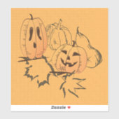 Sticker Halloween vintage (Feuille)