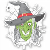 Sticker Halloween Witch (Devant)