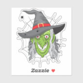 Sticker Halloween Witch (Feuille)
