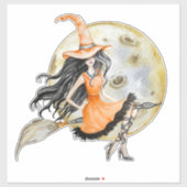 Sticker Halloween Witch (Feuille)