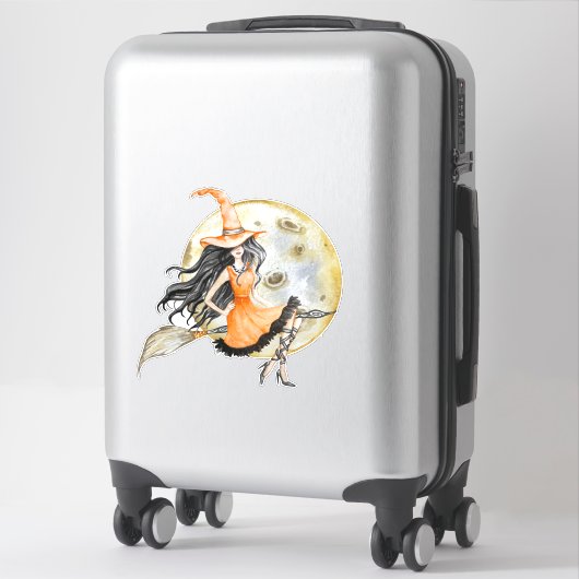 Sticker Halloween Witch (Sur valise)