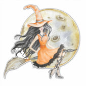 Sticker Halloween Witch (Devant)