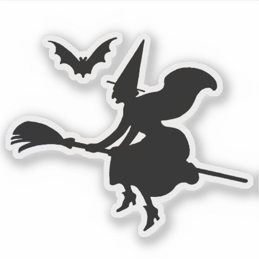 Sticker Halloween Witch (Devant)