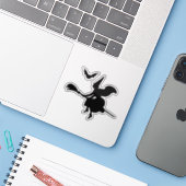 Sticker Halloween Witch (Ordinateur portable avec iPhone)