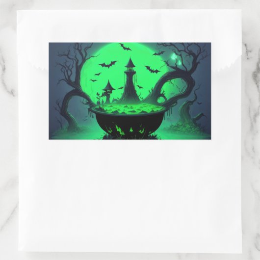Sticker Halloween Witch Cauldron (Sac)