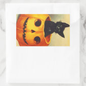 Sticker  Halloween Zwart Kitten in JOL Cat (Tas)
