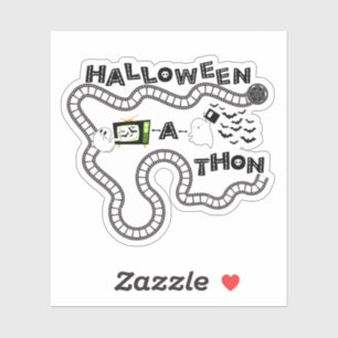 Sticker Halloweenathon Board Ghosts