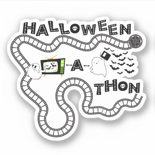 Sticker Halloweenathon Board Ghosts (Devant)