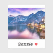 Sticker Hallstatt village Autriche (Feuille)