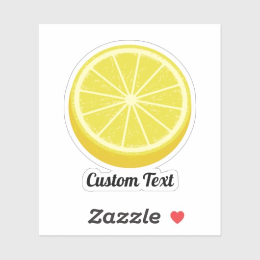 Sticker Halve Lemon (Feuille)